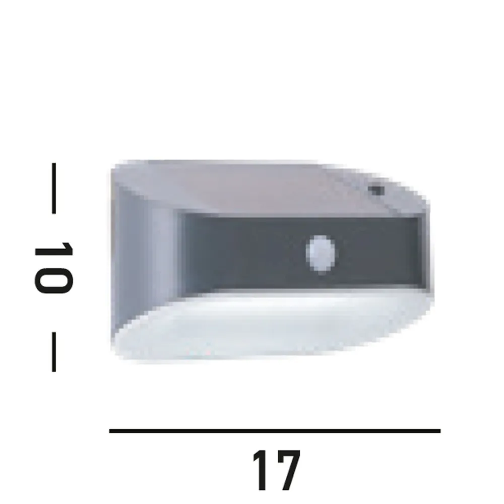 Sale Searchlight LED Wandlampe Solar Bewegungssensor Metall IP44 Outdoor