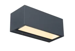 Eco-Light LED Wandlampe Up Down Aluminium Anthrazit 3000 K IP54* Metall Lampen|Led Außenleuchten