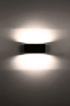 Eco-Light LED Wandlampe Up Down Aluminium Anthrazit 3000 K IP54* Metall Lampen|Led Außenleuchten