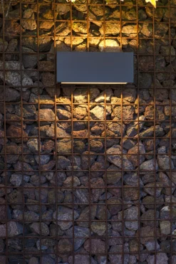 Eco-Light LED Wandlampe Up Down Aluminium Anthrazit 3000 K IP54* Metall Lampen|Led Außenleuchten