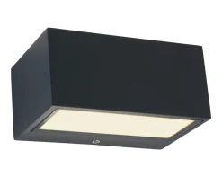 New Eco-Light LED Wandlampe Up Down Aluminium Anthrazit B:14 cm IP54