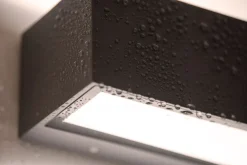 New Eco-Light LED Wandlampe Up Down Aluminium Anthrazit B:14 cm IP54