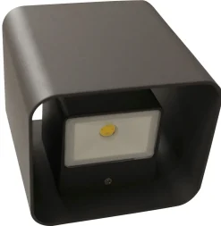 New Eco-Light LED Wandlampe Up Down Aluminium IP44 3000 K Anthrazit