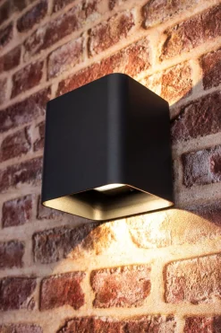 New Eco-Light LED Wandlampe Up Down Aluminium IP44 3000 K Anthrazit