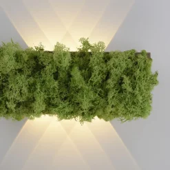 Just Light LED Wandlampe Up Down B:32 cm 3000 K 130 lm aus Moos* Flurlampen|Schlafzimmer Lampen