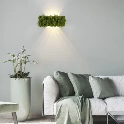 Just Light LED Wandlampe Up Down B:32 cm 3000 K 130 lm aus Moos* Flurlampen|Schlafzimmer Lampen