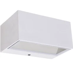 Eco-Light LED Wandlampe Up Down Weiß B:14 cm IP54 4000 K 10 W* Metall Lampen|Led Außenleuchten