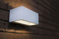 Eco-Light LED Wandlampe Up Down Weiß B:14 cm IP54 4000 K 10 W* Metall Lampen|Led Außenleuchten