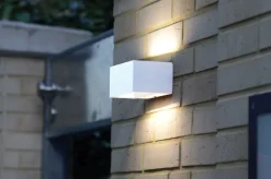 Eco-Light LED Wandlampe Up Down Weiß B:14 cm IP54 4000 K 10 W* Metall Lampen|Led Außenleuchten