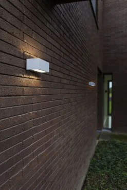 Eco-Light LED Wandlampe Up Down Weiß B:14 cm IP54 4000 K 10 W* Metall Lampen|Led Außenleuchten