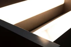 Best Eco-Light LED Wandleuchte Aluminium Anthrazit B:22,5 cm IP44 18 W