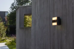 Best Eco-Light LED Wandleuchte Aluminium Anthrazit B:22,5 cm IP44 18 W