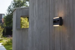 Best Eco-Light LED Wandleuchte Aluminium Anthrazit B:22,5 cm IP44 18 W