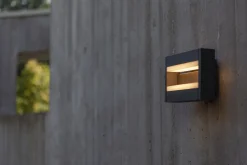 Best Eco-Light LED Wandleuchte Aluminium Anthrazit B:22,5 cm IP44 18 W