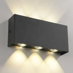 Hot Just Light LED Wandleuchte Anthrazit Up Down dimmbar B:17 cm 2 W