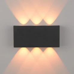 Hot Just Light LED Wandleuchte Anthrazit Up Down dimmbar B:17 cm 2 W