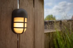 Eco-Light LED Wandleuchte Anthrazit Aluminium H:19,3 cm IP54 14 W* Metall Lampen|Feuchtraumleuchten