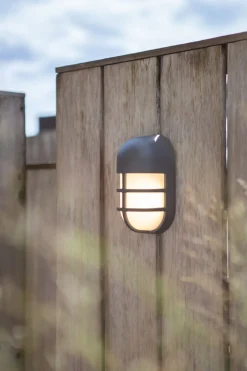 Eco-Light LED Wandleuchte Anthrazit Aluminium H:19,3 cm IP54 14 W* Metall Lampen|Feuchtraumleuchten