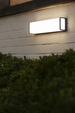 New Eco-Light LED Wandleuchte Anthrazit Aluminium IP54 4000 K B:35 cm