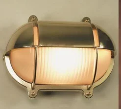 Best Laura Suardi LED Wandleuchte Antik Maritim Messing IP54 GIGI