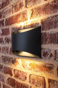 Eco-Light LED Wandleuchte Außen Aluminium IP44 B:13,1 cm Up Down* Metall Lampen|Led Außenleuchten