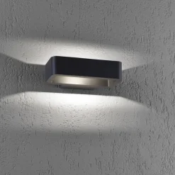 Hot Paul Neuhaus LED Wandleuchte außen Aluminium Anthrazit IP54 B:22 cm