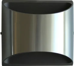 Eco-Light LED Wandleuchte Außen Edelstahl IP44 B:13,1 cm Up Down* Metall Lampen|Led Außenleuchten