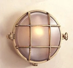 Online Laura Suardi LED Wandleuchte Außen Messing IP54 Maritim Haus