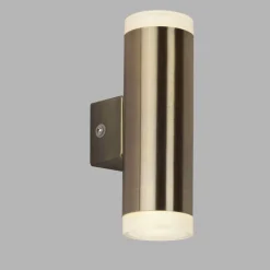 Searchlight LED Wandleuchte außen Up Down IP44 in Messing Antik klein* Rustikale Lampen|Led Außenleuchten