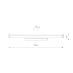 Nowodvorski LED Wandleuchte Badezimmer 89 cm lang Chrom 3000 K 1300 lm* Led Lampen|Wandleuchten
