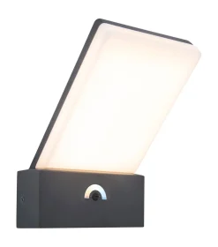 Eco-Light LED Wandleuchte Bewegungssensor IP54 T:14 cm Anthrazit* Metall Lampen|Led Außenleuchten