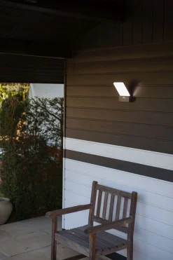 Eco-Light LED Wandleuchte Bewegungssensor IP54 T:14 cm Anthrazit* Metall Lampen|Led Außenleuchten