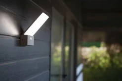 Eco-Light LED Wandleuchte Bewegungssensor IP54 T:14 cm Anthrazit* Metall Lampen|Led Außenleuchten