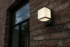 Eco-Light LED Wandleuchte Bewegungsmelder IP54 4000 K Aluminium* Metall Lampen|Led Außenleuchten