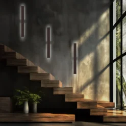 Outlet TK Lighting LED Wandleuchte Braun 100 cm lang indirektes 3000 K Metall