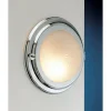 Laura Suardi LED Wandleuchte Chrom rund Maritim Schiff Bullauge* Led Lampen|Wandleuchten