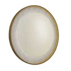 Searchlight LED Wandleuchte dimmbar in Gold Weiß Touch IP44 Ø80 cm* Flurlampen|Metall Lampen