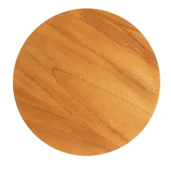 Elstead LED Wandleuchte Holz Furnier Teak D: 25 cm rund 3000 K warmweiß* Flurlampen|Wohnzimmerlampen