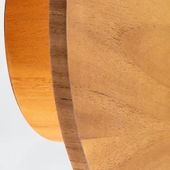 Elstead LED Wandleuchte Holz Furnier Teak D: 25 cm rund 3000 K warmweiß* Flurlampen|Wohnzimmerlampen