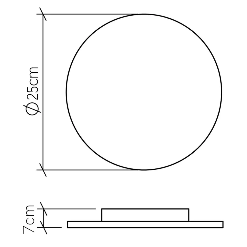 Elstead LED Wandleuchte Holz Furnier Teak D: 25 cm rund 3000 K warmweiß* Flurlampen|Wohnzimmerlampen