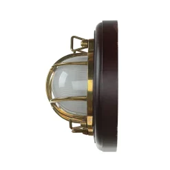 Online Laura Suardi LED Wandleuchte Holz Messing 3000K Maritim Flur