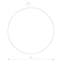 Online Nowodvorski LED Wandleuchte in Kupfer matt 3000 K Metall rund Ø 35 cm