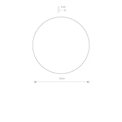 Nowodvorski LED Wandleuchte indirekt Ø 15 cm in Gold matt 3000 K 60 lm* Led Lampen|Wandleuchten