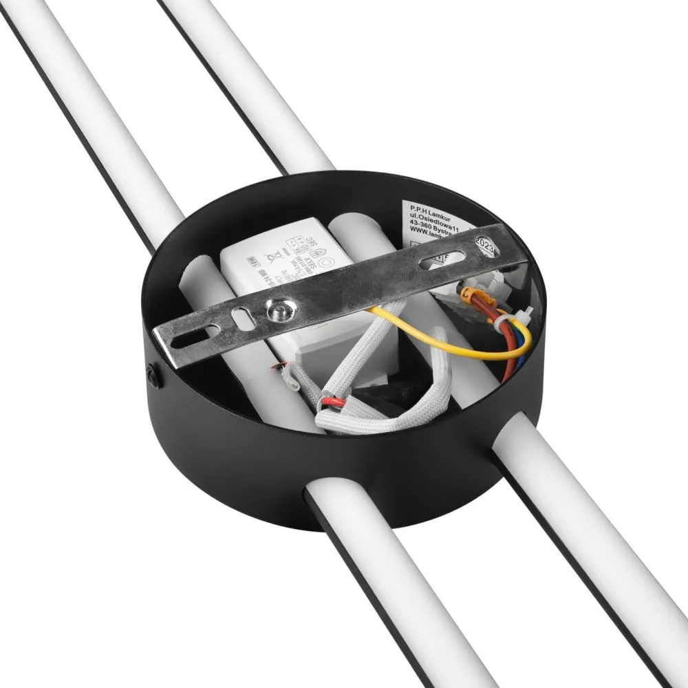 Sale Lamkur LED Wandleuchte indirekt Schwarz H:80 cm 15 W 4000 K