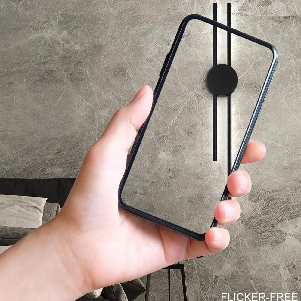 Sale Lamkur LED Wandleuchte indirekt Schwarz H:80 cm 15 W 4000 K