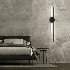 Sale Lamkur LED Wandleuchte indirekt Schwarz H:80 cm 15 W 4000 K