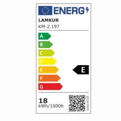 Sale Lamkur LED Wandleuchte indirekt Schwarz H:80 cm 15 W 4000 K