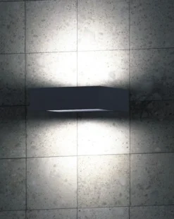 SU-MA LED Wandleuchte IP54 Anthrazit 4000K 480lm