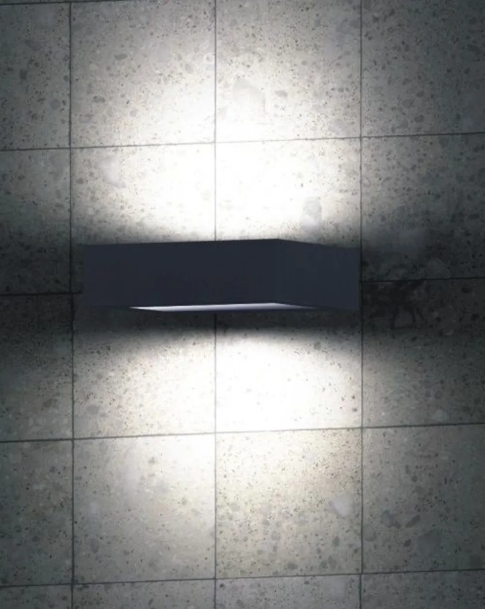 SU-MA LED Wandleuchte IP54 Anthrazit 4000K 480lm