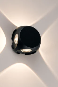 Best Nowodvorski LED Wandleuchte IP54 Schwarz 4-flmg Lampe ALESSIO